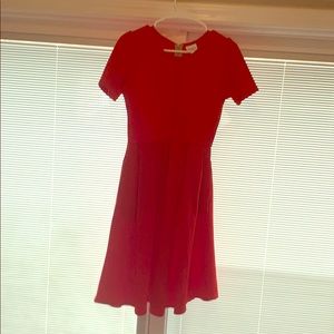 Lularoe red Amelia size small